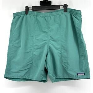 Patagonia Nylon Baggies Shorts Men's Size L Teal/Green